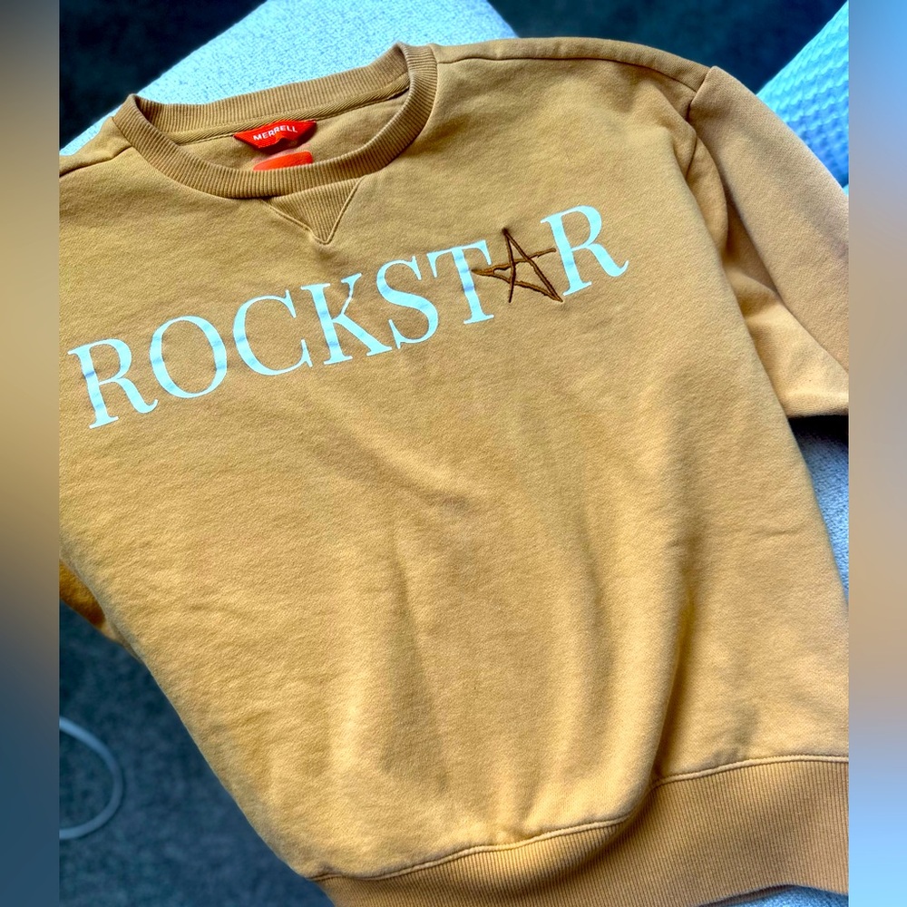 Merrell rockstar Sweatshirt MEDIUM mustard